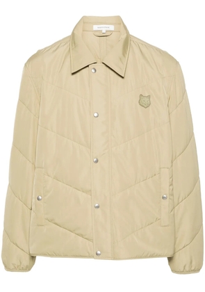 Maison Kitsuné Bold Fox Head quilted jacket - Neutrals