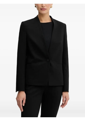BOSS single-button pocketed blazer - Black