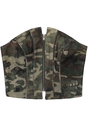 MISBHV Camo Corset top - Green