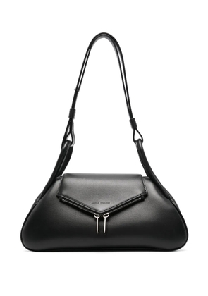 Amina Muaddi Gemini leather shoulder bag - Black