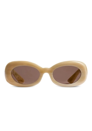 KHAITE oval-frame sunglasses - Neutrals