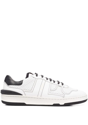 Lanvin perforated-panel leather sneakers - White