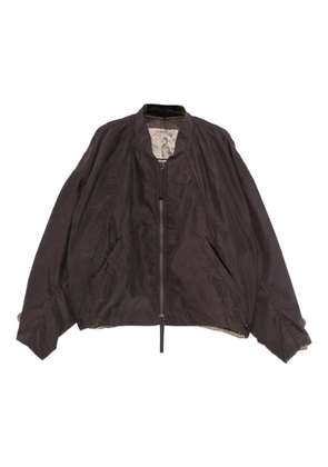 Ziggy Chen zip-up bomber jacket - Brown