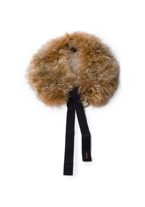 Prada shearling collar - Neutrals