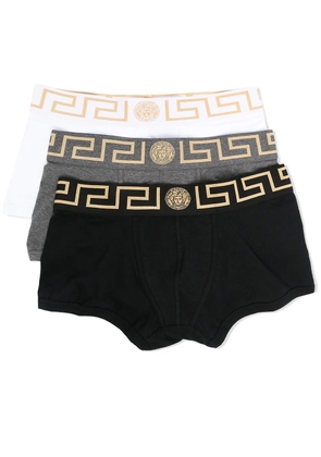 Versace Greca-border boxer tri-pack - Black
