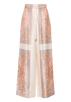 ZIMMERMANN Illustration track pants - Neutrals