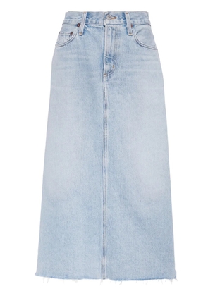 AGOLDE Della high-rise denim skirt - Blue