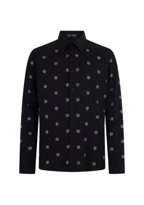 Philipp Plein rhinestone-embellished shirt - Black