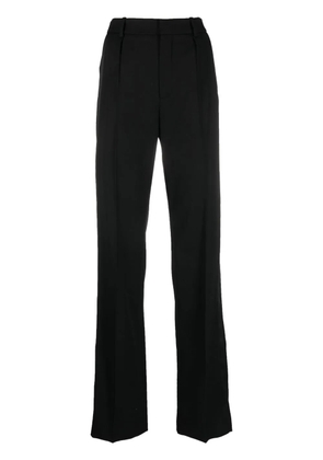 Saint Laurent high-waisted straight-leg trousers - Black