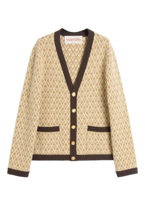 Valentino Garavani Toute La V wool cardigan - Neutrals