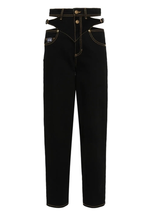 Versace Jeans Couture logo-engraved straight jeans - Black