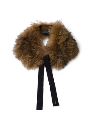 Prada shearling collar - Brown
