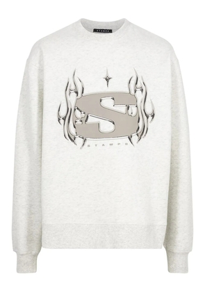 Stampd Chrome Flame crew-neck sweatshirt - Grey