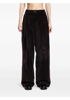 Ziggy Chen pleated wide-leg trousers - Black