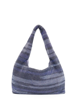 Kara crystal-embellished tote bag - Purple