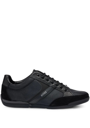 BOSS panelled-design sneakers - Black