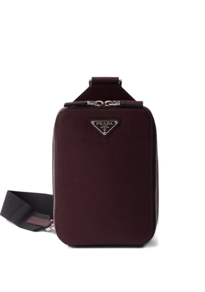Prada Brique leather messenger bag - Red