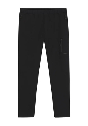 BOSS elasticated waistband cargo trousers - Black