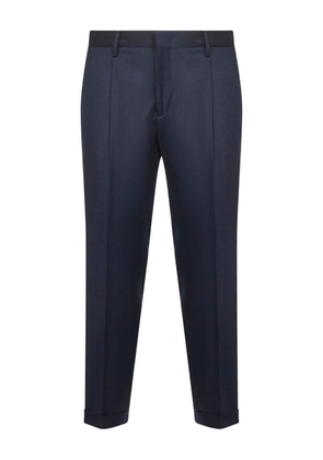 D4.0 pleated turn-up trousers - Blue