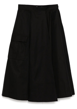 Undercover layered pleated skirt - Black