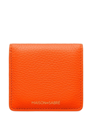 MAISON de SABRÉ leather compact mirror - Orange
