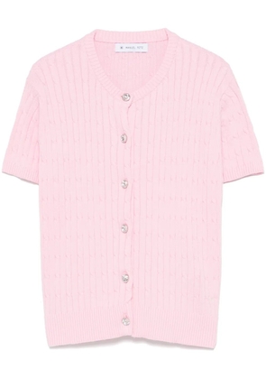 Manuel Ritz cotton short-sleeve cardigan - Pink
