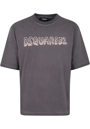 DSQUARED2 logo-print T-shirt - Grey