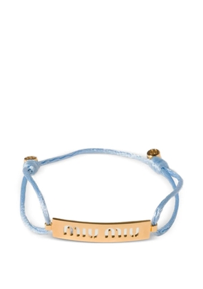 Miu Miu metal and cord bracelet - Gold