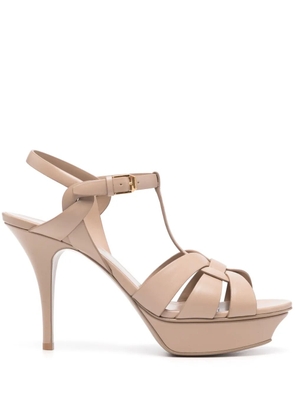 Saint Laurent 105mm Tribute platform sandals - Neutrals