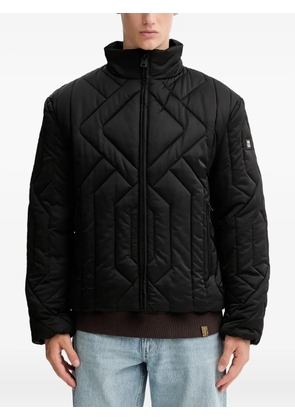 HUGO quilted zip-fastening jacket - Black