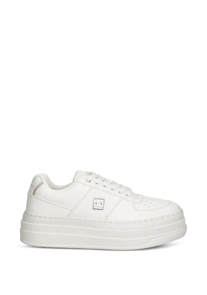 Armani Exchange platform sneakers - White