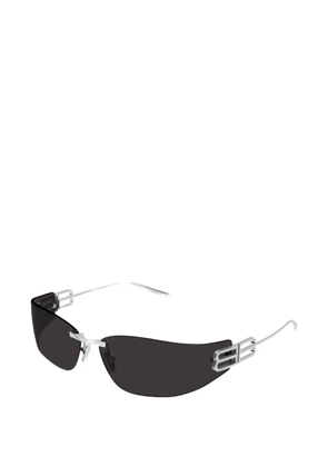 Balenciaga Eyewear logo rectangle sunglasses - Silver