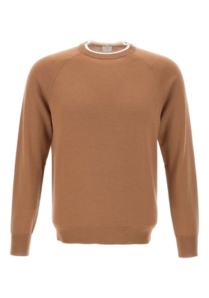 Eleventy ribbed-hem wool sweater - Brown