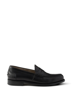 Prada leather loafers - Black