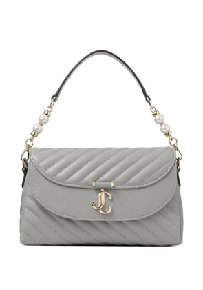 Jimmy Choo Curve quilted curve-handle shoulder bag - Grey