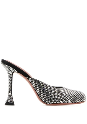 Amina Muaddi 95mm Iris mules - Black