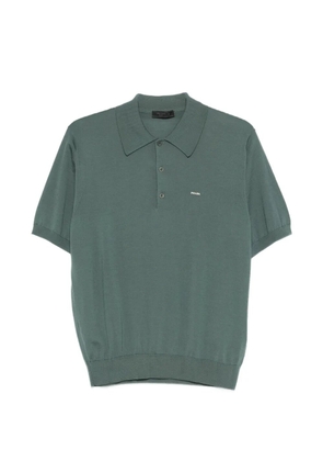 Prada logo-detail short-sleeve polo shirt - Green