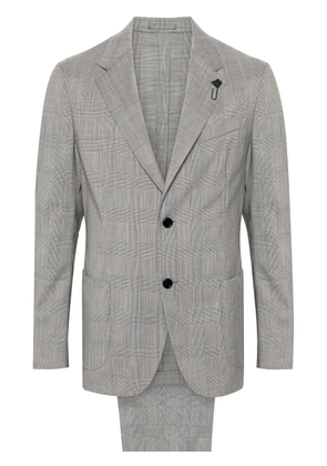 Lardini Prince-of-Wales-check wool suit - Black