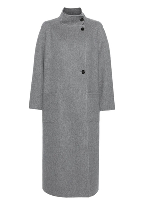 Thom Browne wool-blend maxi coat - Grey
