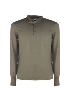 Cruciani long-sleeve polo shirt - Green