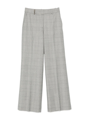 Peserico checked straight-leg trousers - Grey