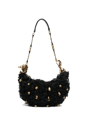 Chloé Chain Horse shearling shoulder bag - Black
