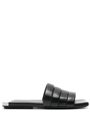 Marsèll strappy flat leather sandals - Black