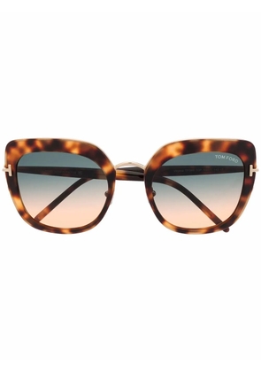 TOM FORD Eyewear Oversized tinted sunglasses - Brown