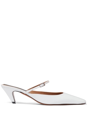 Stella McCartney 90mm square-toe mules - White