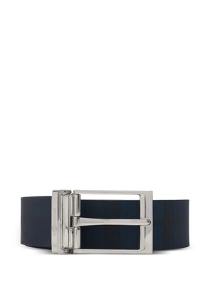 Burberry reversible check-pattern belt - Blue