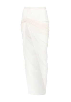 Rick Owens Lilies Twist Edfu asymmetric skirt - Neutrals