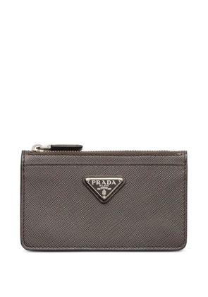 Prada Saffiano leather card holder - Grey