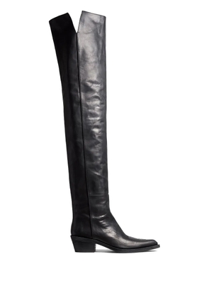 KHAITE 35mm Clive over-the-knee boots - Black