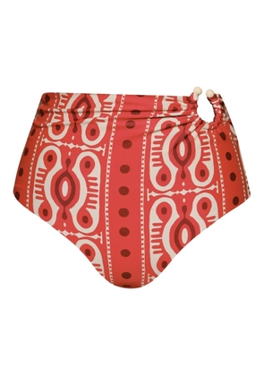 Johanna Ortiz Taita printed bikini bottom - Red